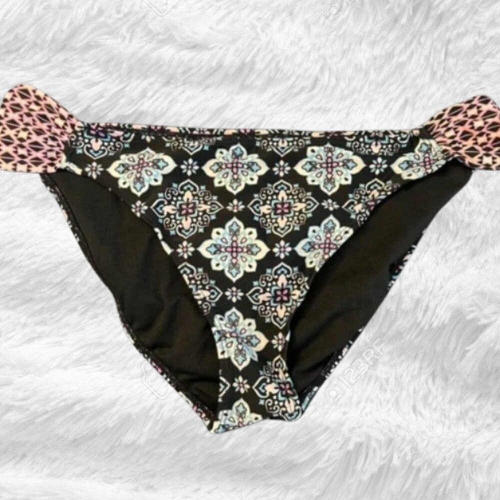 Hula Honey bikini bottom, size XL, multicolored design
